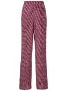 Etro Geo Print Palazzo Pants - Pink & Purple