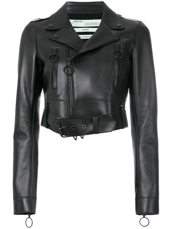 Off-white Cropped Jacket - Black