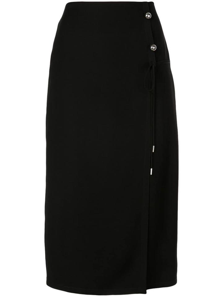 Yigal Azrouel Tissue Crepe Wrap Skirt - Black
