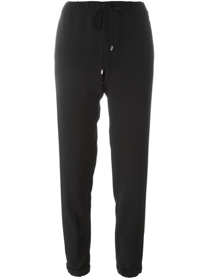 Michael Michael Kors Drawstring Fastening Trousers, Women's, Size: Xs, Black, Polyester/spandex/elastane