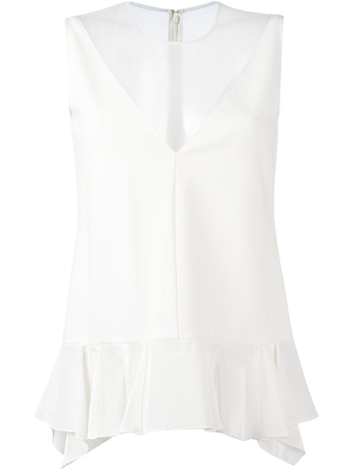 Stella Mccartney Tuxedo Peplum Tank Top