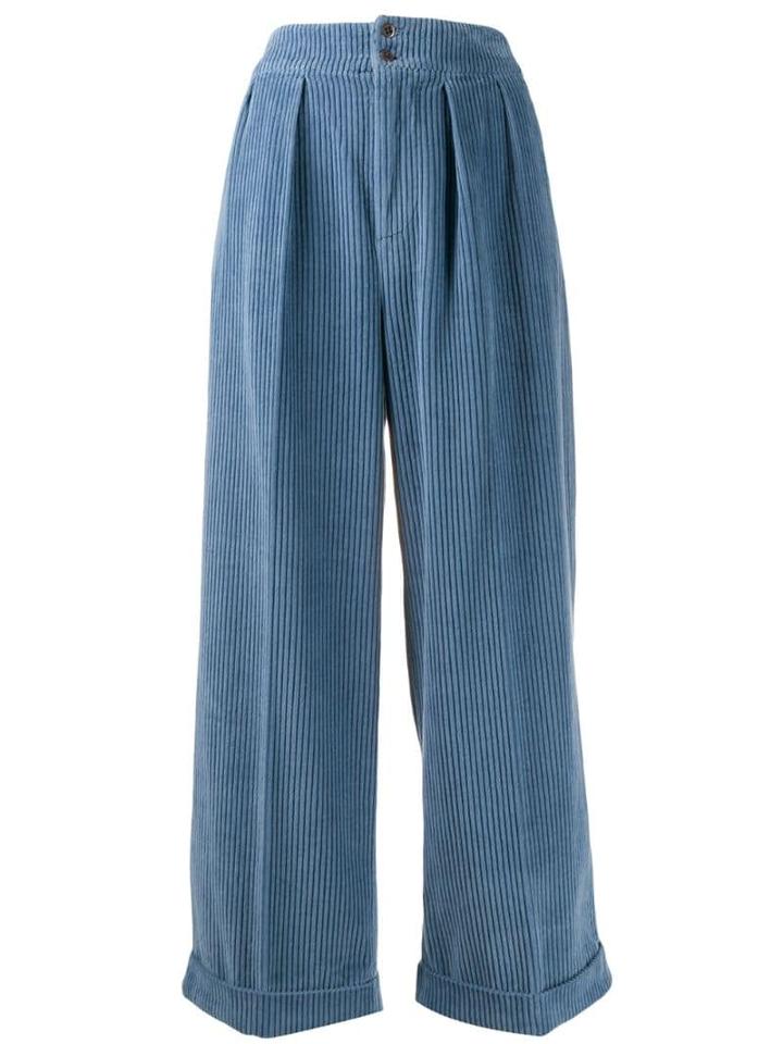 Bellerose Corduroy Palazzo Pants - Blue