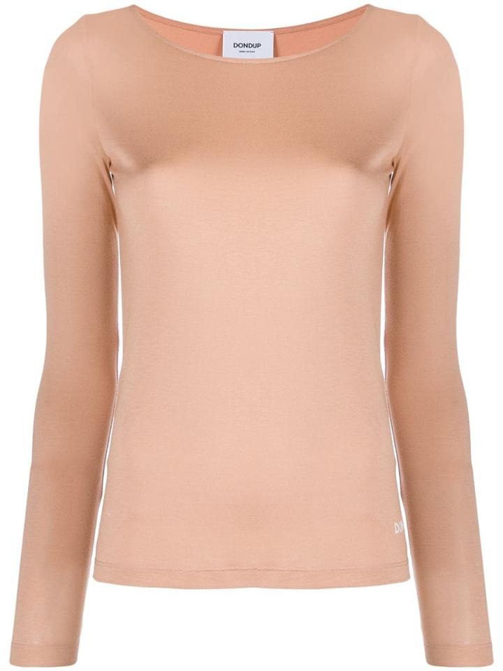 Dondup Boat Neck T-shirt - Pink