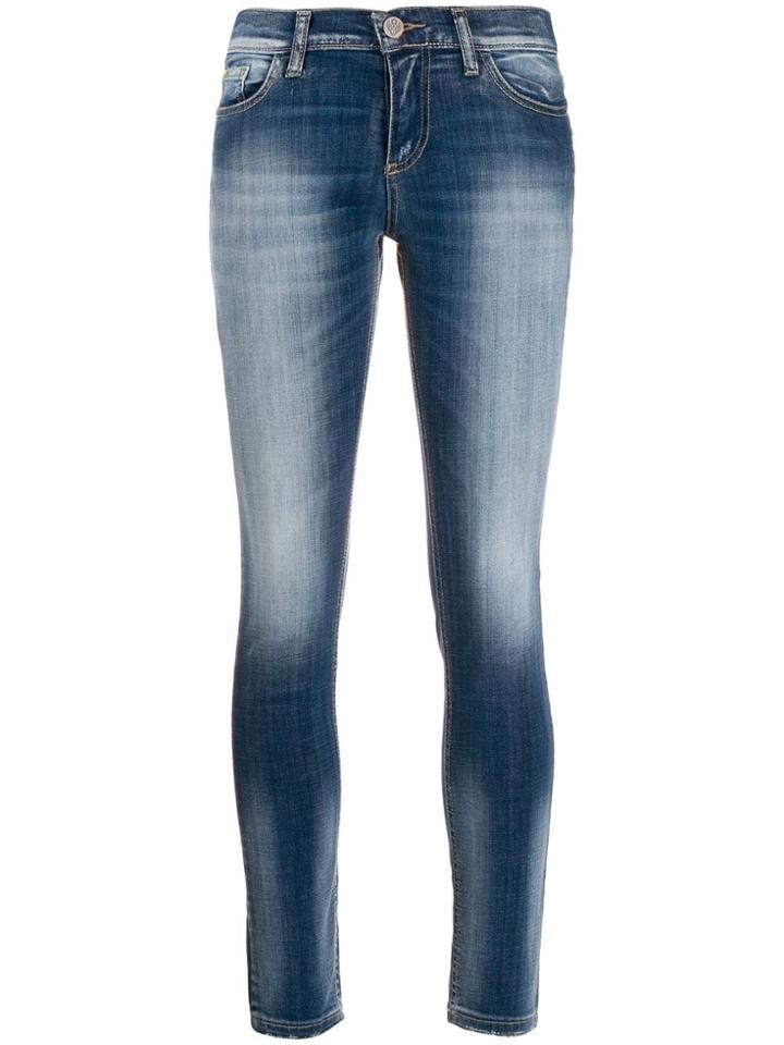 Frankie Morello Low Rise Skinny Jeans - Blue