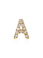 Loquet 18kt Yellow Gold A Diamond Letter Charm