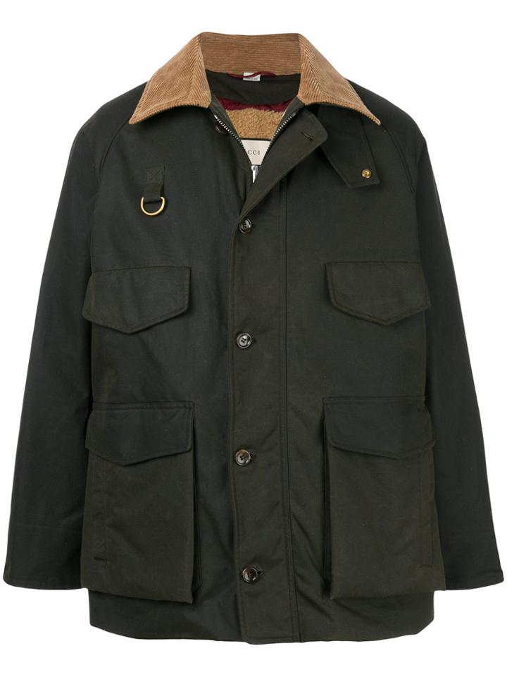 Gucci Tiger Embroidered Jacket - Green