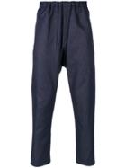 Masnada Drop-crotch Skinny Trousers - Black