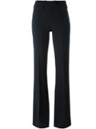 Chloé Fitted Flared Trousers, Women's, Size: 40, Blue, Silk/spandex/elastane/virgin Wool