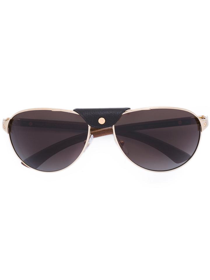 Cartier Accent Bridge Sunglasses - Brown