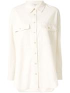 Loveless Oversize Corduroy Shirt - White