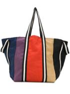Bellerose Polines Colour Block Tote Bag - Neutrals