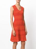 M Missoni - Wave Knit Sleeveless Dress - Women - Cotton/acrylic/polyamide/wool - 40, Yellow/orange, Cotton/acrylic/polyamide/wool