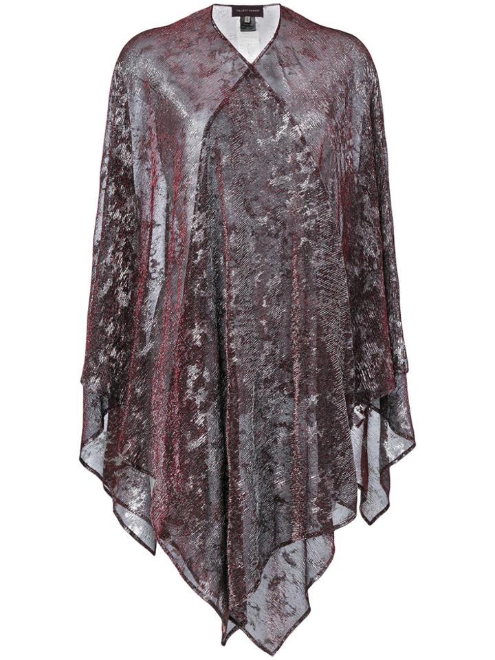 Talbot Runhof Hint5 Poncho - Black
