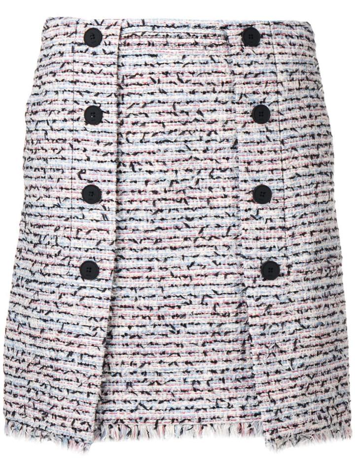 Karl Lagerfeld Bouclé Skirt - Blue