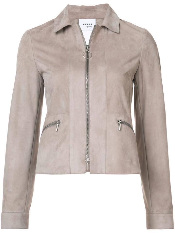 Akris Punto Fitted Jacket - Nude & Neutrals