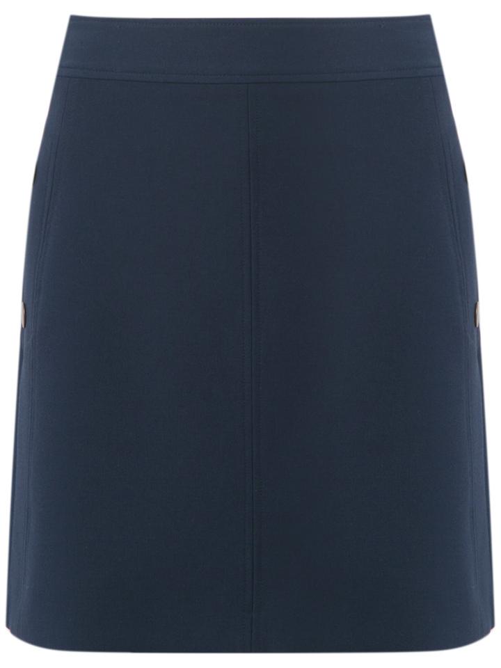 Talie Nk Straight Skirt, Women's, Size: 42, Blue, Polyester/spandex/elastane/viscose