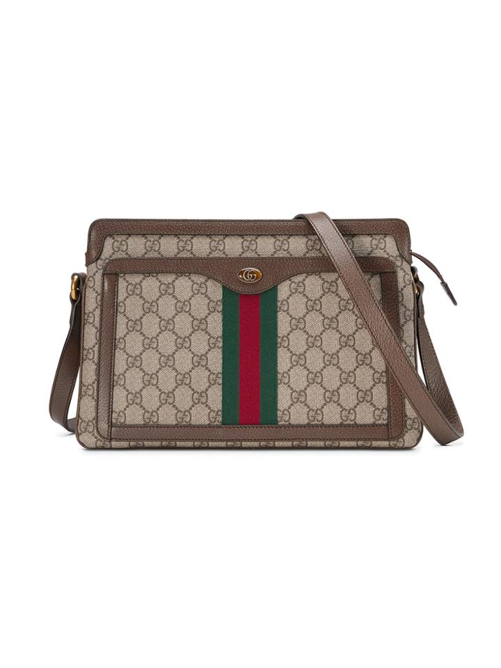 Gucci Gg Supreme Medium Shoulder Bag - Nude & Neutrals