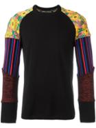 Patchwork Sleeve Jumper, Men's, Size: Medium, Black, Wool, Comme Des Garçons Homme Plus
