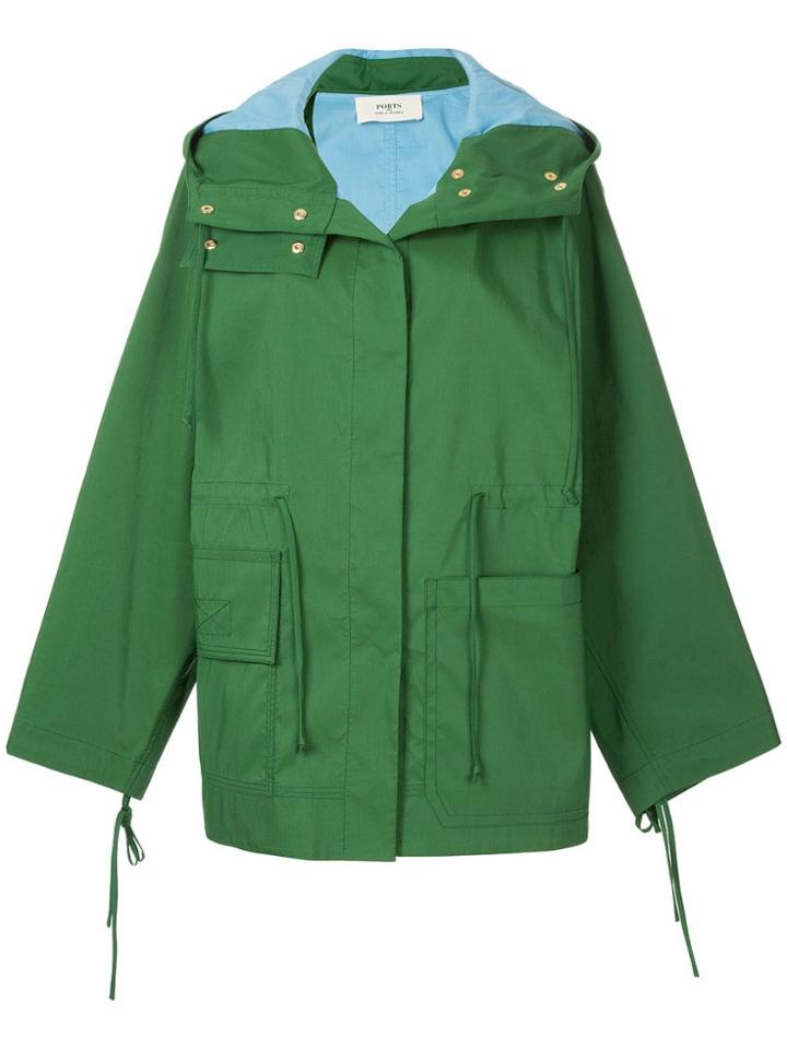 Ports 1961 Oversized Hooded Jacket - Green