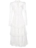 Alexis Evarra Ruffled Dress - White