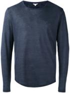 Orlebar Brown - Plain Longsleeved T-shirt - Men - Linen/flax - S, Blue, Linen/flax