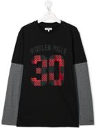 Woolrich Kids Teen Varsity Long Sleeve T-shirt - Black