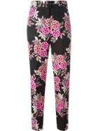 Msgm Flower Print Trousers