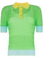 I-am-chen Short Sleeved Silk Button Up Polo Shirt - Black