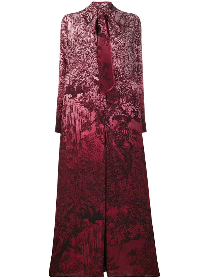 F.r.s For Restless Sleepers Flared Printed Long Dress