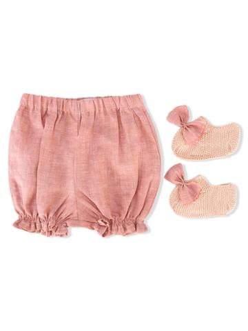 Violeta E Federico Shorts And Pre-walkers Set, Infant Girl's, Size: 6 Mth, Pink/purple