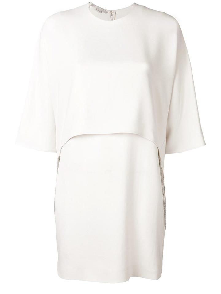 Stella Mccartney Chain-trimmed Dress - Nude & Neutrals