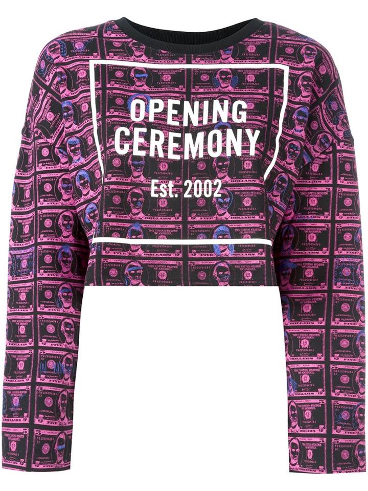 Opening Ceremony Cropped Sweatshirt
