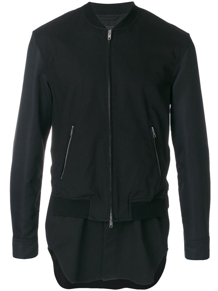 3.1 Phillip Lim Layered Bomber Jacket - Black