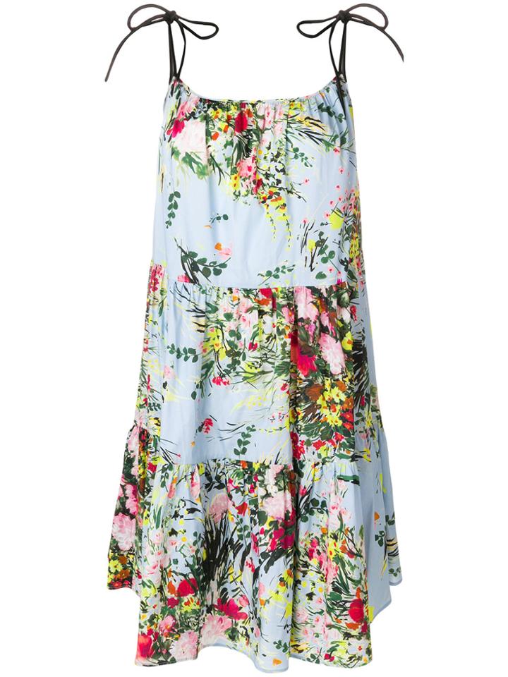 Brognano Floral Print Shift Dress - Blue