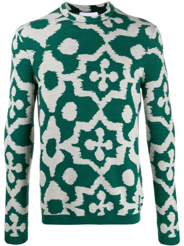 Christian Wijnants Ikat Jacquard Jumper - Green