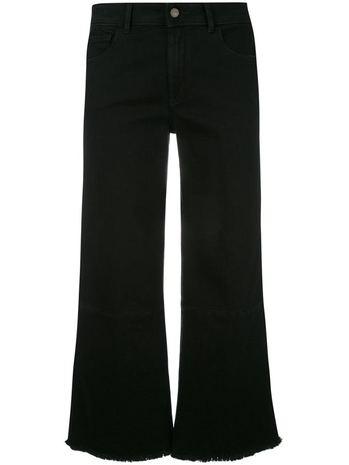 The Seafarer - Cropped Trousers - Women - Cotton/spandex/elastane - 25, Black, Cotton/spandex/elastane
