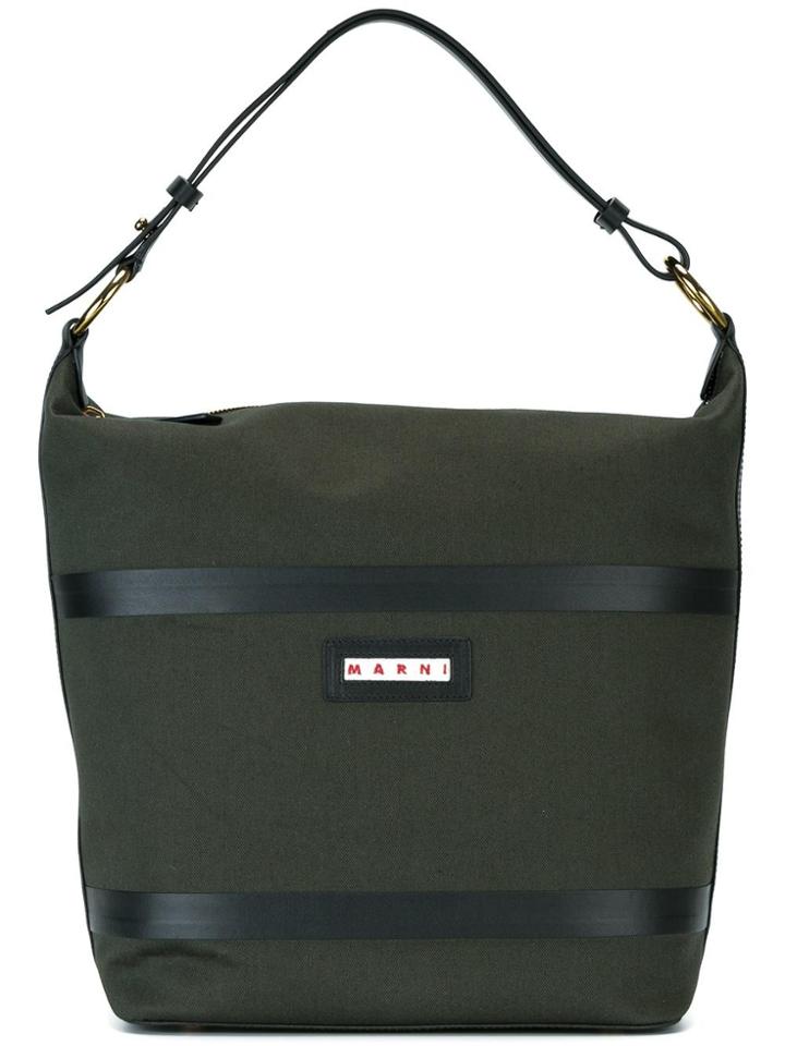 Marni Canvas Shoulder Bag - Green