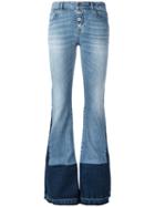 Roberto Cavalli Flared Jeans, Women's, Size: 42, Blue, Cotton/spandex/elastane