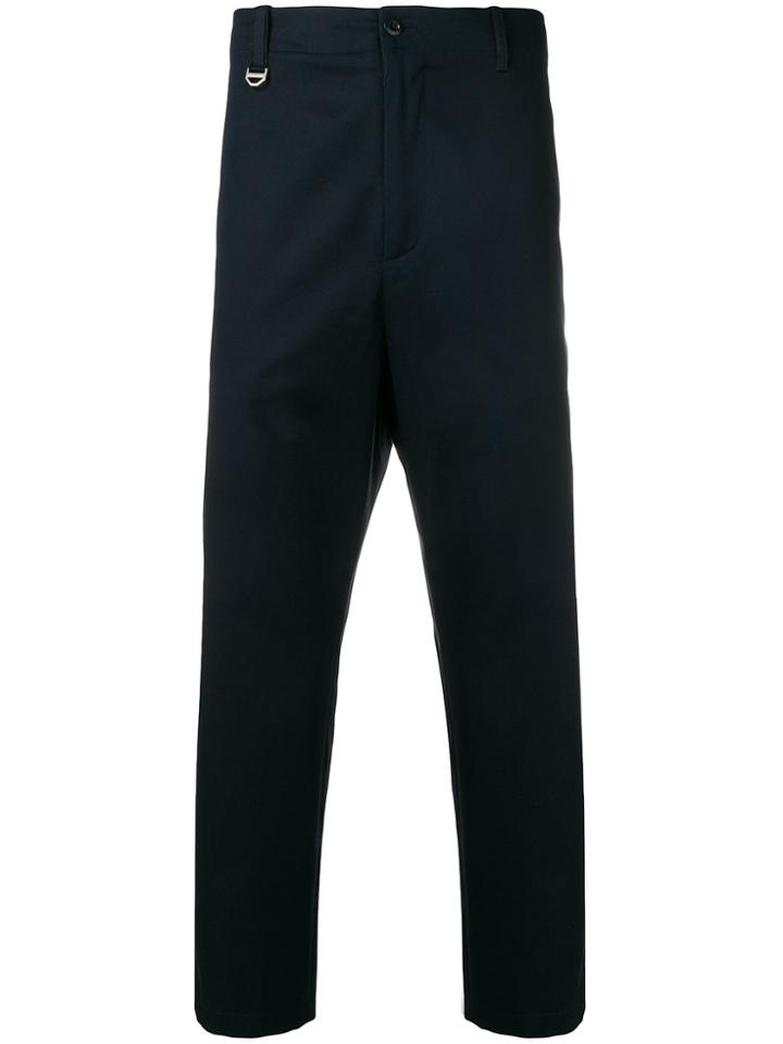 Oamc Straight Cropped Trousers - Blue