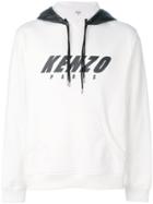 Kenzo Logo Print Hoodie - White