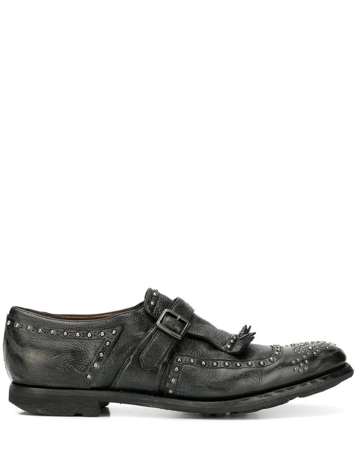 Church's Shanghai Studded Monk Shoes - Black