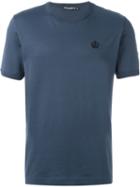 Dolce & Gabbana Embroidered Crown T-shirt, Men's, Size: 48, Blue, Cotton