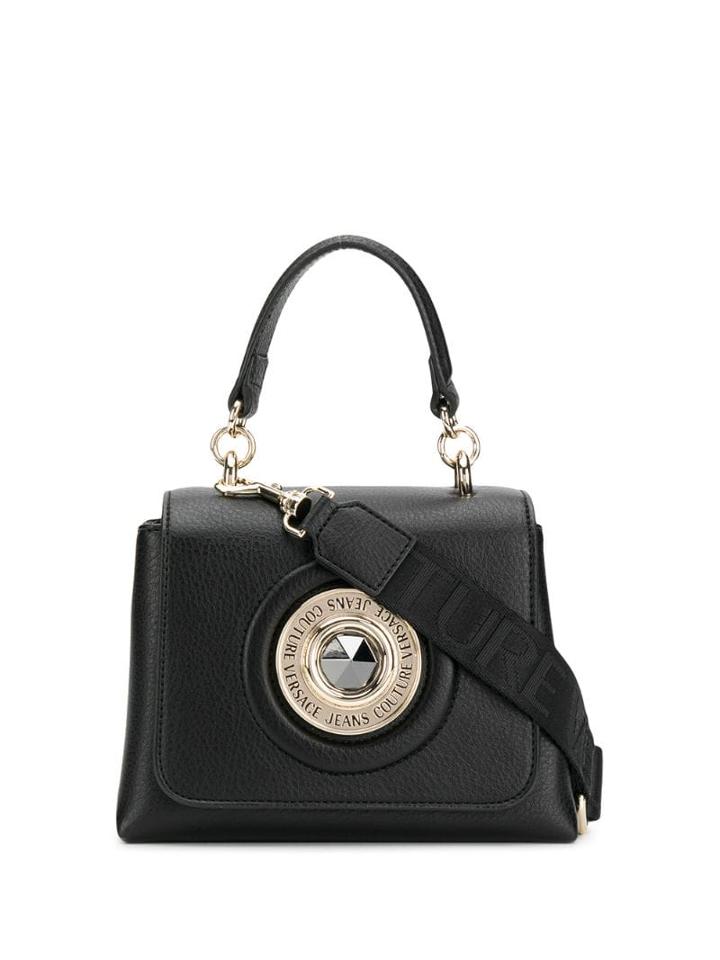 Versace Jeans Couture Logo Plaque Tote Bag - Black