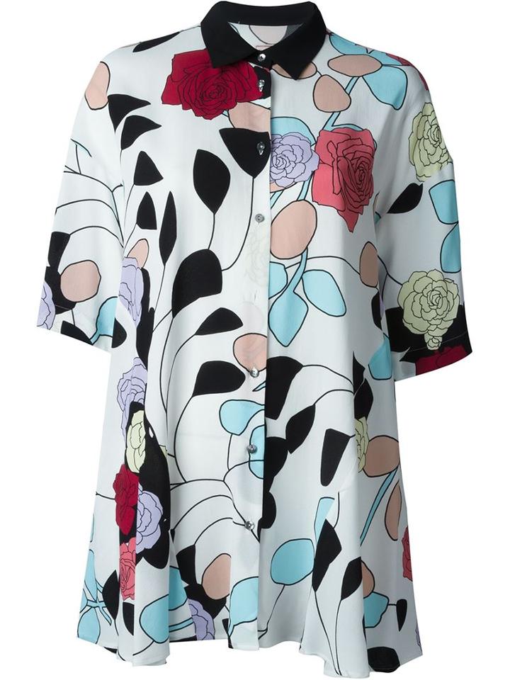 Antonio Marras Rose Print Blouse
