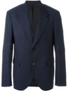 Neil Barrett Classic Casual Blazer, Men's, Size: 52, Blue, Linen/flax/polyamide/polyester/virgin Wool