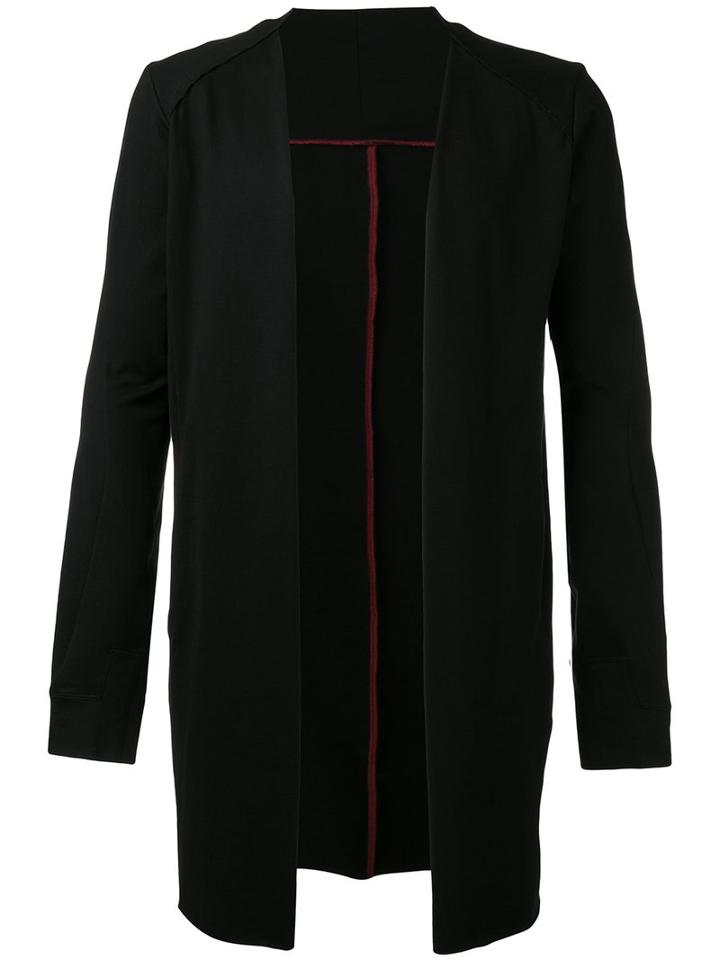 Devoa Long Cardigan, Men's, Size: 2, Black, Cotton