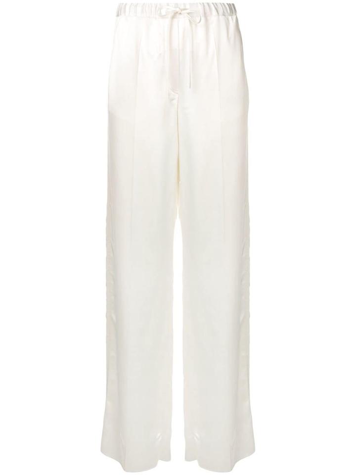 Jil Sander High-waist Drawstring Trousers - White