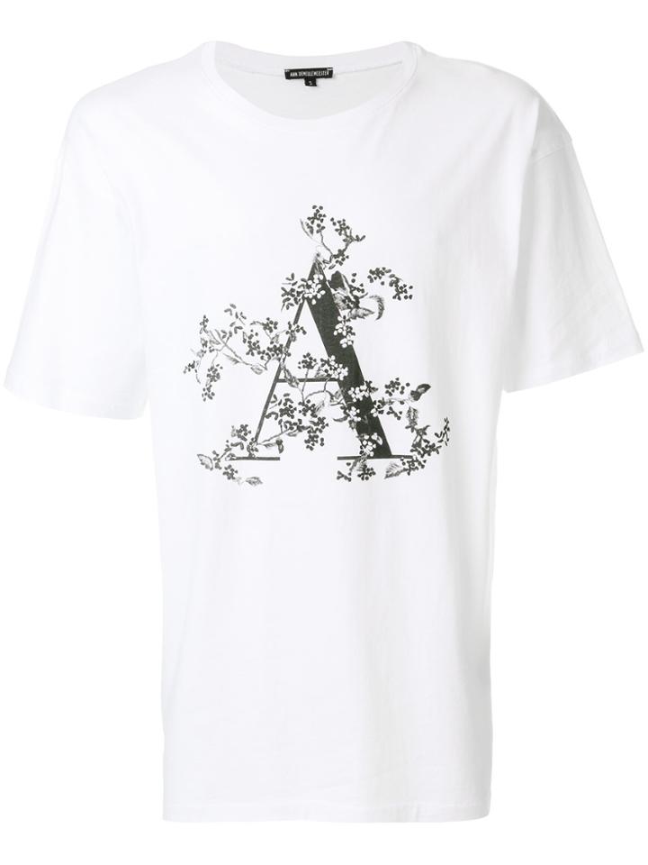Ann Demeulemeester A Print T-shirt - White