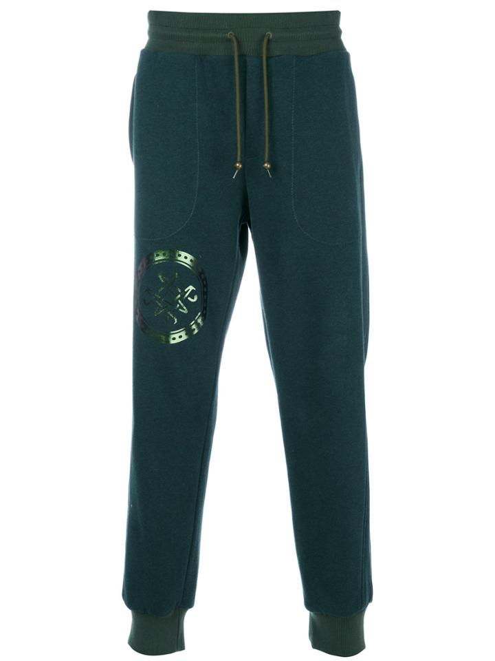 Mr & Mrs Italy Logo Jogging Trousers - Green