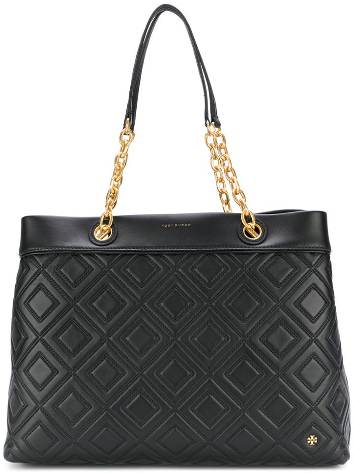 Tory Burch Fleming Triple-compartment Tote Bag - Black